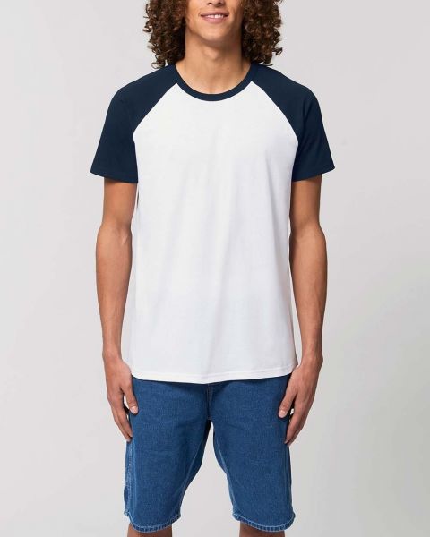 Unisex | Baseball Bio T-Shirt, zweifarbig