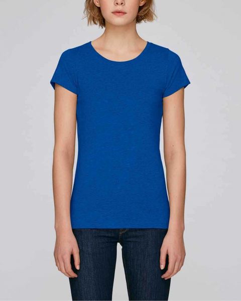 Damen T-Shirt, meliert aus 100% Bio-Baumwolle