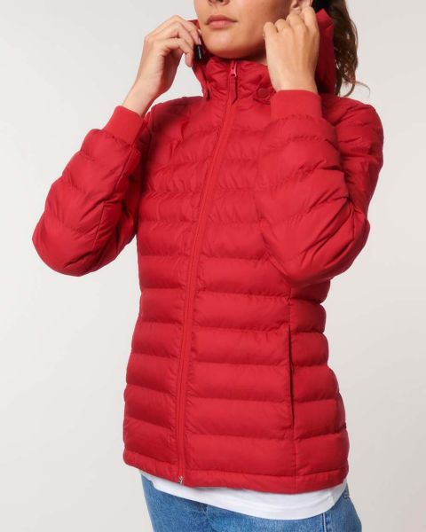Leichte sportliche Jacke für Damen | komplett recycelt | Steppweste