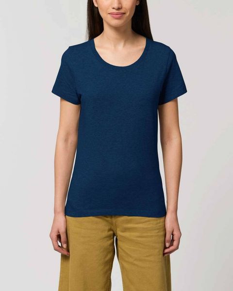 Elisa | Anliegendes Damen T-Shirt aus Bio-Baumwolle |meliert