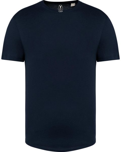 Herren-T-Shirt abgerundetem Saum aus 100% nachhaltiger Bio-Baumwolle