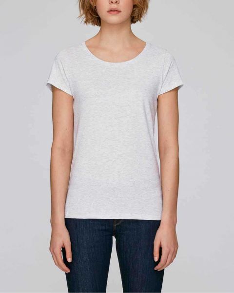 Damen T-Shirt, meliert aus 100% Bio-Baumwolle