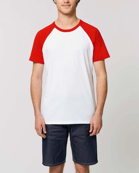 Unisex | Baseball Bio T-Shirt, zweifarbig