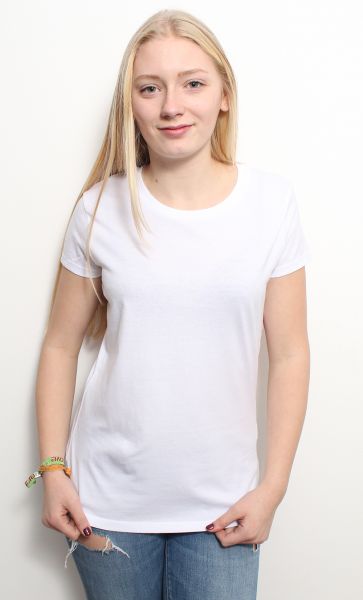 Damen | Basic T-Shirt aus 100% Bio- Baumwolle in Weiss oder Schwarz