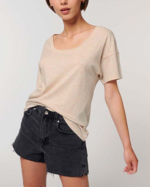YTWOO | leichtes Damen Shirt mit überschnittenen Ärmeln