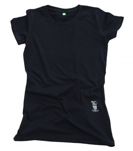 YTWOO Damen T-Tshirt aus 100% Baumwolle (Bio) Schwarz
