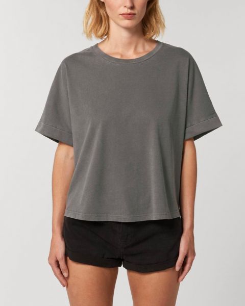 Damen T-Shirt Oversize | Vintage gefärbt